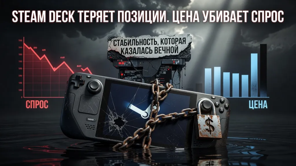Steam Deck теряет позиции. Цена убивает спрос