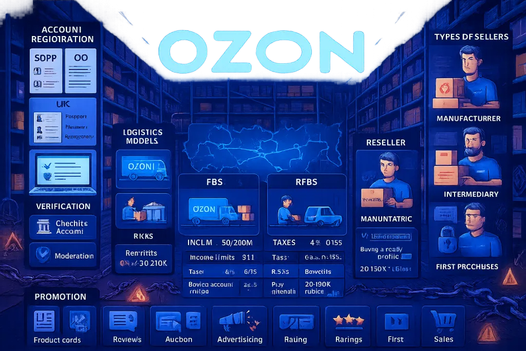 Как начать бизнес на Ozon: регистрация, аренда и продажа аккаунтов, создание магазина на платформе