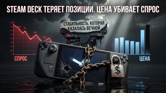Steam Deck теряет позиции. Цена убивает спрос